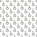 Pattern Cherry Cute Abstract Geometric Wallpaper Vector illustration. background. black. on white background Royalty Free Stock Photo