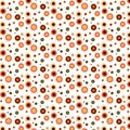 Pattern Circles colored on a white background . Paint . Pattern bright 70 x , 80x , 90 x Old.