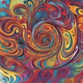 pattern with circles A colorful abstract spiral art texture with a spirals, designs, and artistic element Royalty Free Stock Photo