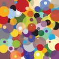 Pattern Circles - Multicolored - Joyful Accumulation