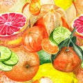 Pattern with citruses