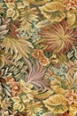 Pattern of classical ornate floral tapestry