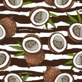 Pattern of coconuts. Wrapping paper