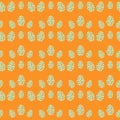 Pattern on a colored background decorative Easter eggs Royalty Free Stock Photo