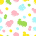 pattern colored figured soap bubbles Royalty Free Stock Photo