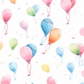 Pattern Of Colorful Balloons Royalty Free Stock Photo