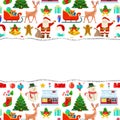 Colorful Christmas pattern Royalty Free Stock Photo