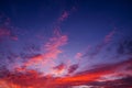 Pattern of colorful cloud and sky sunset or sunrise Royalty Free Stock Photo