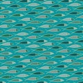Pattern with colorful fish. Royalty Free Stock Photo