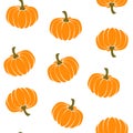 Pattern of colorful pumpkins