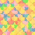 Pattern of colorful puzzle Royalty Free Stock Photo