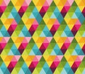 Pattern with colorful triangles