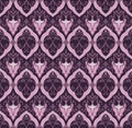 Violet royal pattern. Seamless vector background