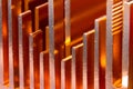 Pattern of copper radiator Royalty Free Stock Photo