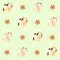 Pattern with cows Royalty Free Stock Photo