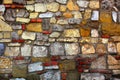 Pattern of cracked stone wall Royalty Free Stock Photo