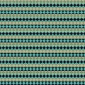 Pattern created by khaki, jade, green and black diamonds Royalty Free Stock Photo