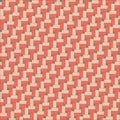 Pattern created from terracotta and pink rectangles, and cyan blue squares Royalty Free Stock Photo