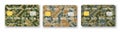 Pattern credit card in military abstract