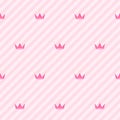 Pattern crowns stripes Royalty Free Stock Photo