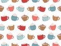 Pattern cups Royalty Free Stock Photo