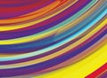 Pattern with curved multicolored stripes. Artistic background