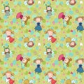 Pattern with cute cartoon fairies. Fairy elves. Childrens illustration. tooth Fairy