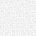 Pattern with cute cats on white background