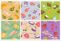 Pattern decoration with healthy food elements