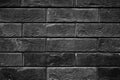 Pattern of decorative black slate stone wall surface as a background. Royalty Free Stock Photo