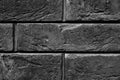 Pattern of decorative black slate stone wall surface as a background. Royalty Free Stock Photo