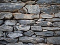 Pattern of decorative brown grey slate stone wall Royalty Free Stock Photo