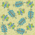 Pattern, decorative butterflies