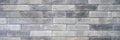 pattern of decorative gray slate stone wall surface as a background. banner. Royalty Free Stock Photo