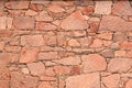 Pattern of decorative stone wall random size texture background Royalty Free Stock Photo