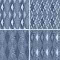 Pattern with denim jeans background Royalty Free Stock Photo