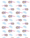 pattern design air rocket transportion clouds art