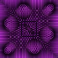 interesting square format repeating symmetric contemporary design in vivid purple