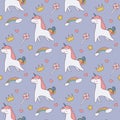 pattern design with unicorn