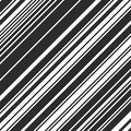 Pattern with diagonal oblique black stripes on white background. Royalty Free Stock Photo