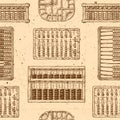 Pattern with different abacus Royalty Free Stock Photo