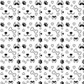 Pattern dog lover vector