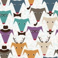 Pattern with dogs Royalty Free Stock Photo