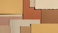 Pattern each with distinct textures and some with deckled edges creating a Royalty Free Stock Photo
