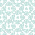 Pattern for Easter from turquoise eggs with patterns