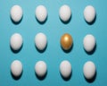 Pattern of eggs Royalty Free Stock Photo