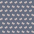 White tiger - emoji pattern 15