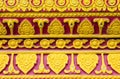 Pattern is encountered in Thailand temple Thailand Royalty Free Stock Photo