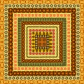 Pattern with ethnic African motifs