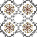 Pattern with ethnic simmetric ornaments